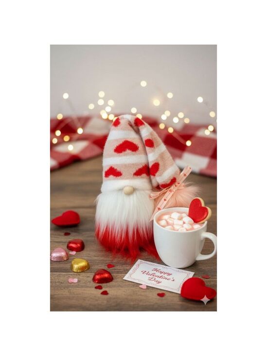 Handmade Other - Valentine's Day Gnome Tiered Tray Decor Shelf Sitter